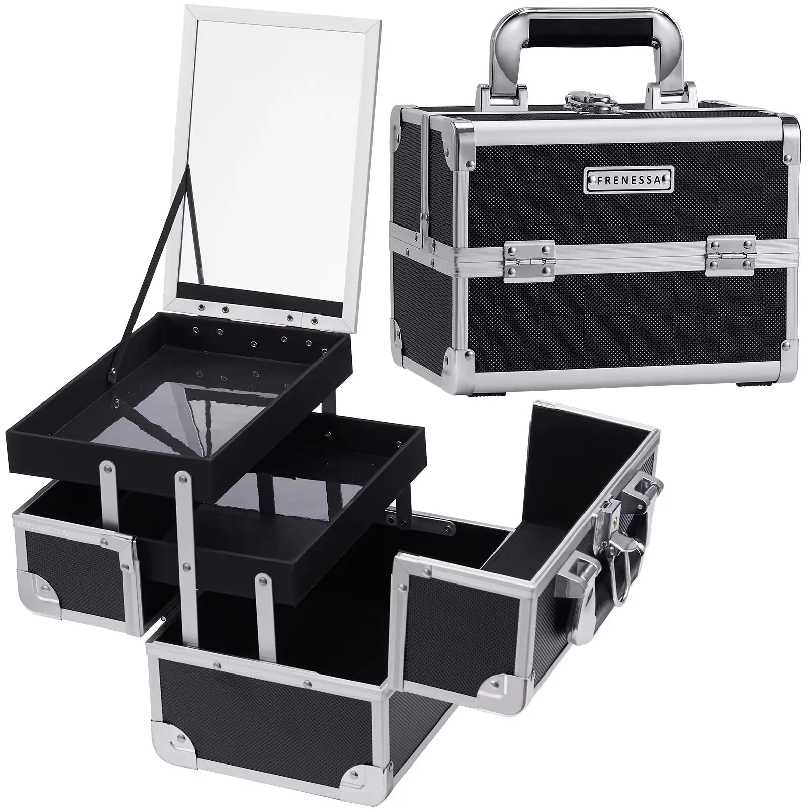 Portable Makeup Case with Mirror